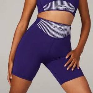 Savage X Fenty Sport Women’s Large Xccentuate High Waist Purple Bike Shorts